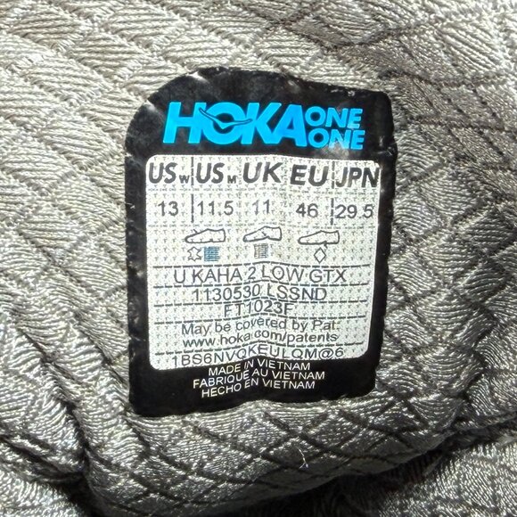 Hoka Kaha 2 Low GTX Hiking Shoes Mens Size 11.5 Limestone Blue Athletic Gore-Tex main image 6